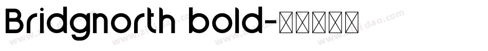 Bridgnorth bold字体转换